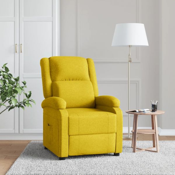 Poltrona Reclinável Tecido Amarelo - 342746
