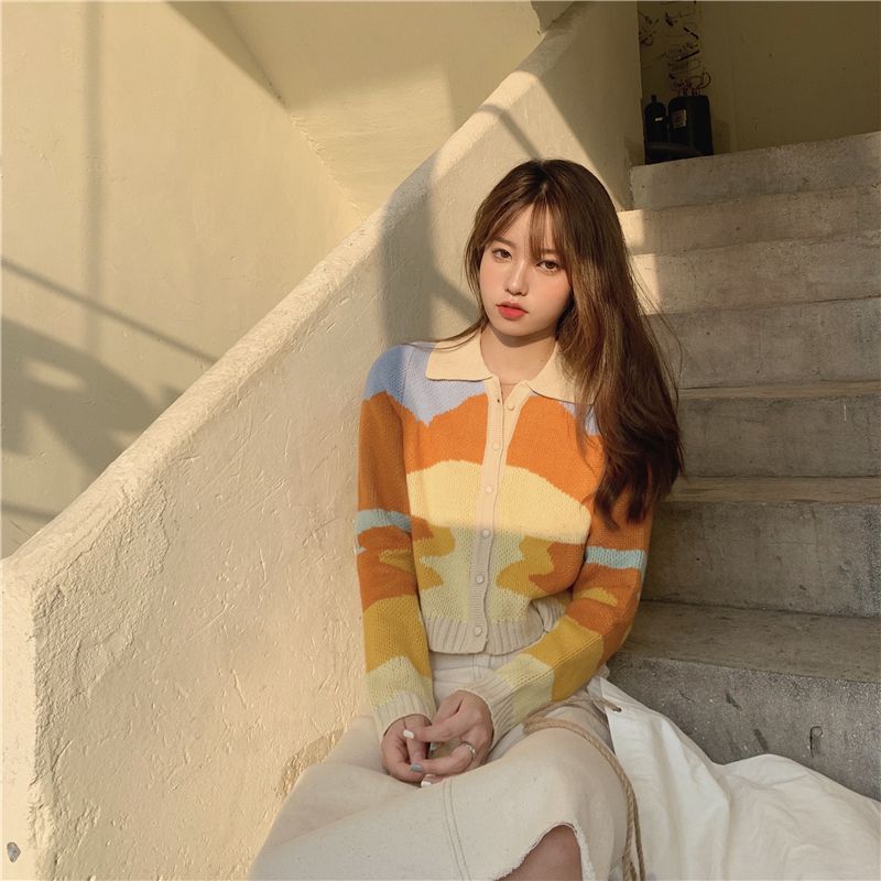Yako - Camouflagepatroon Cardigan
