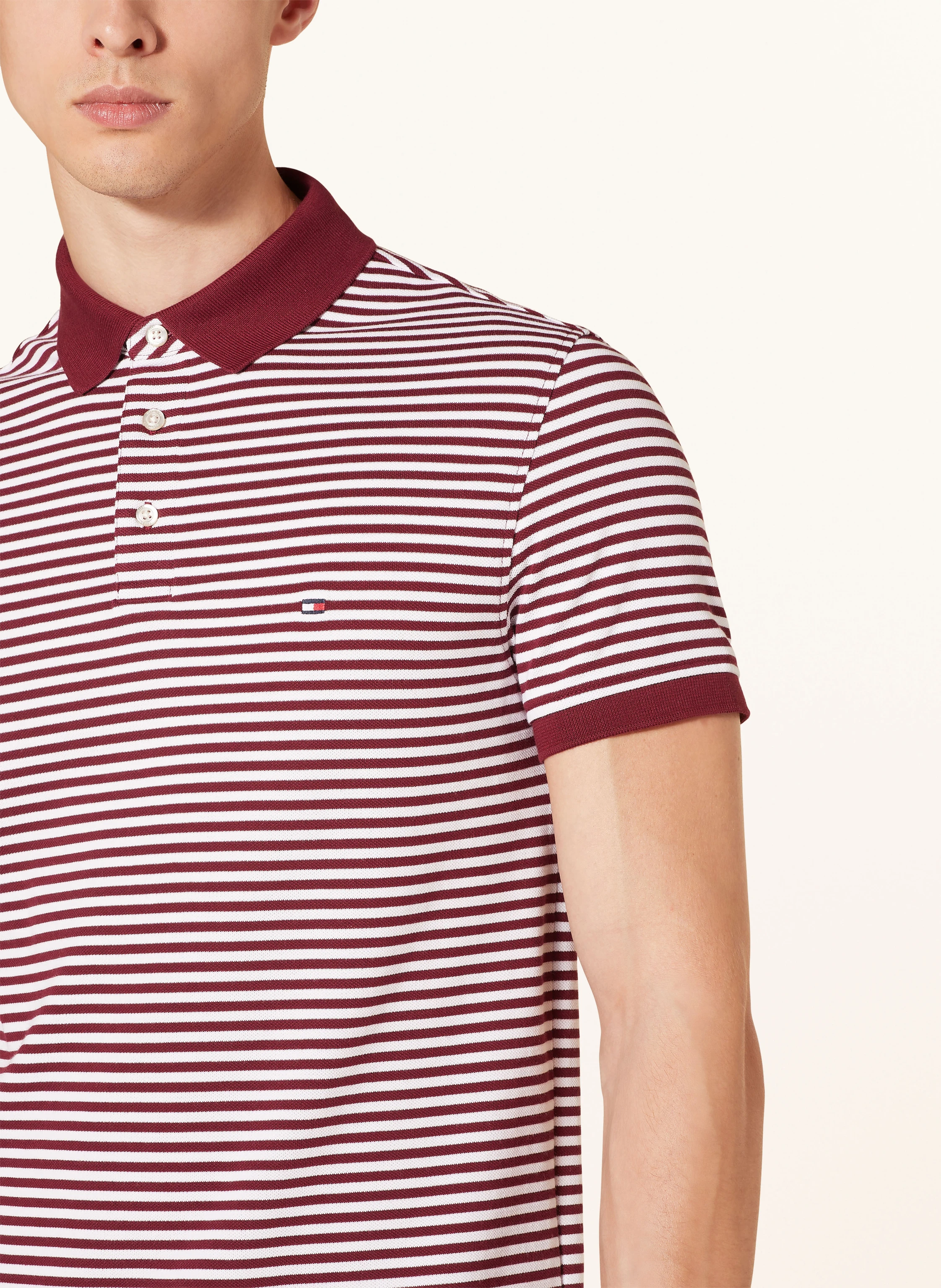 TOMMY HILFIGER Piqué-Poloshirt Slim Fit