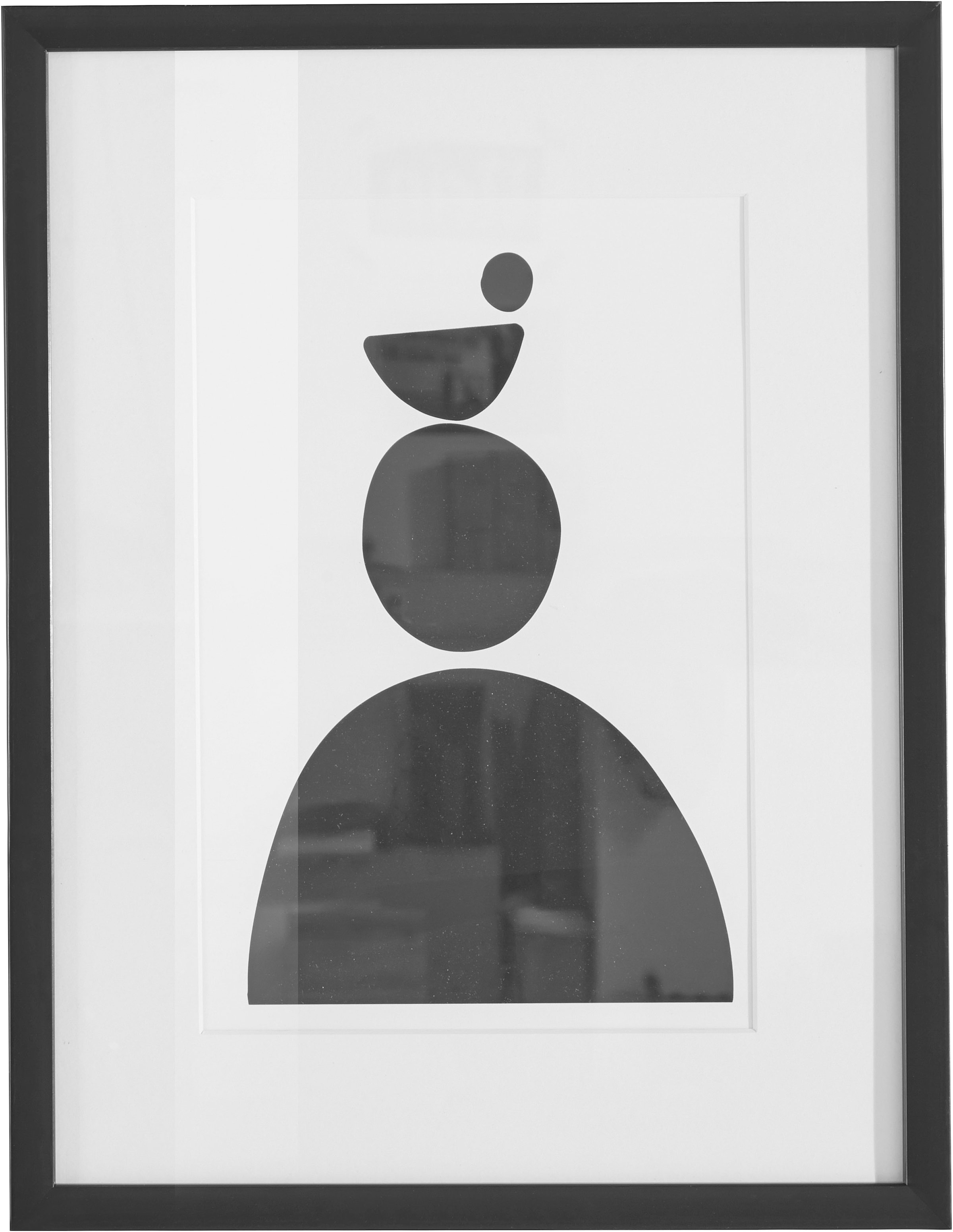 LeGer Home by Lena Gercke Bild »Black is Beautiful III« Abstrakt | Kunst | Modern | Schwarz-Weiss 1 Stk. tlg. HD Premium Poster-Druck inkl. Holzrahmen