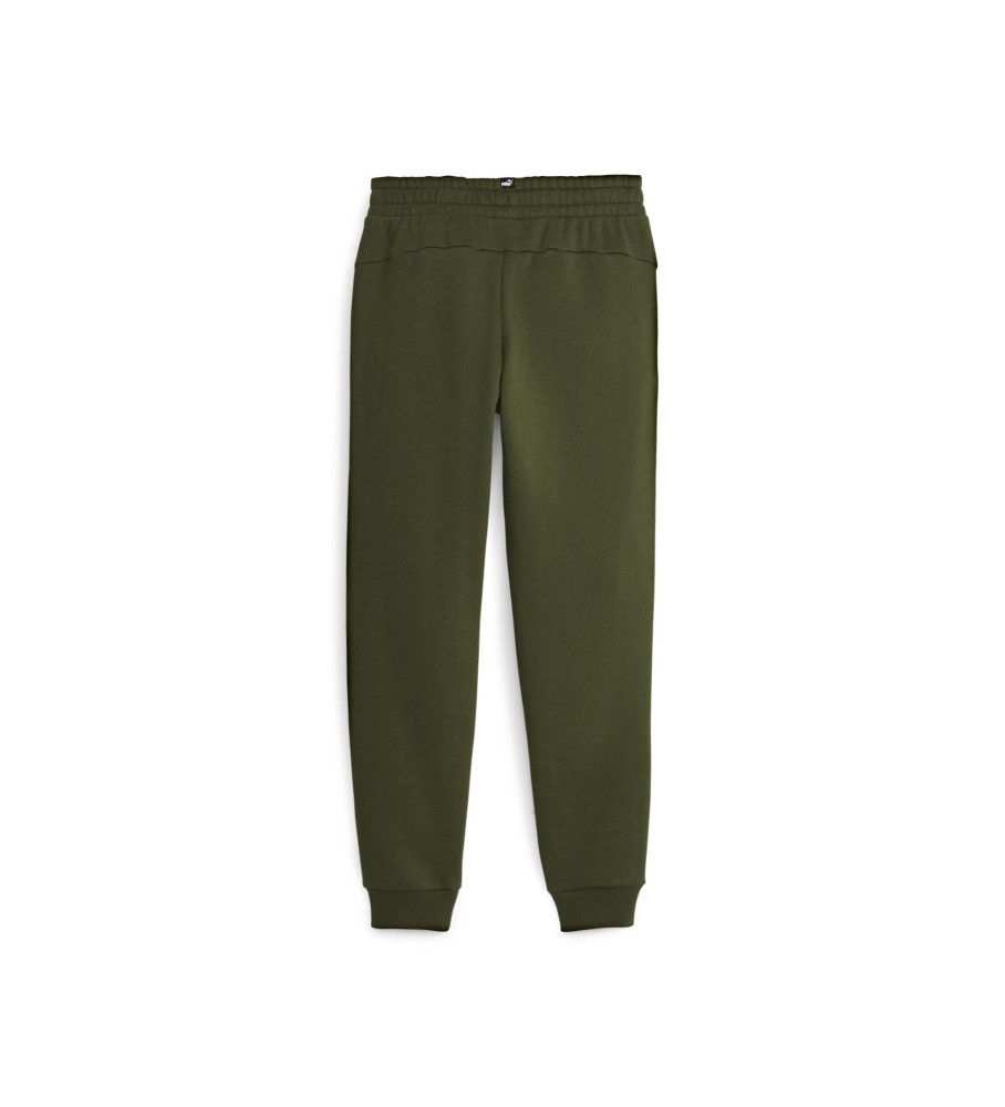 Calça Puma Essentials+ com Logo em Dois Tons Verde