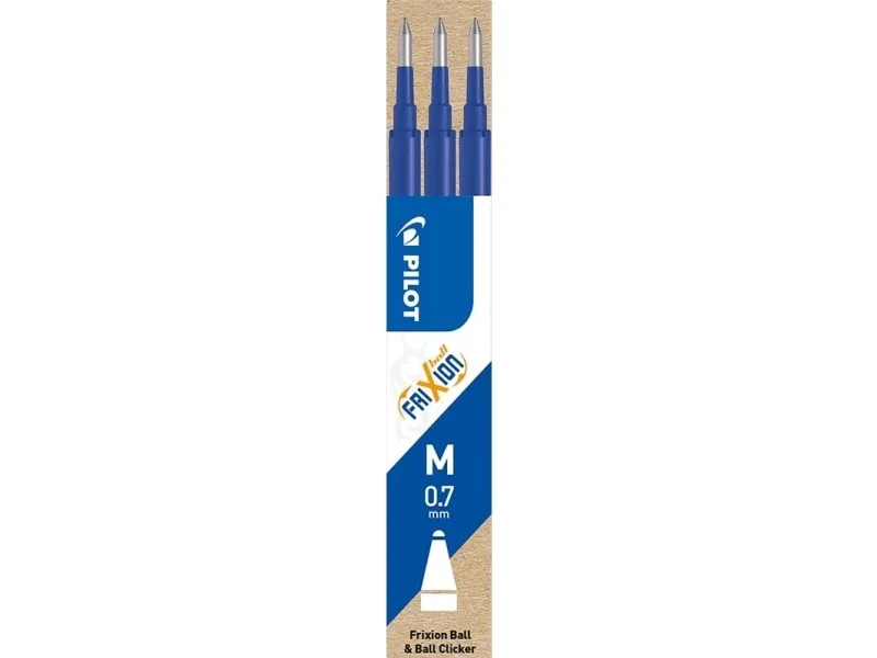 Refill Pilot FriXion Medium 0.7 mm blå - (3 stk.)
