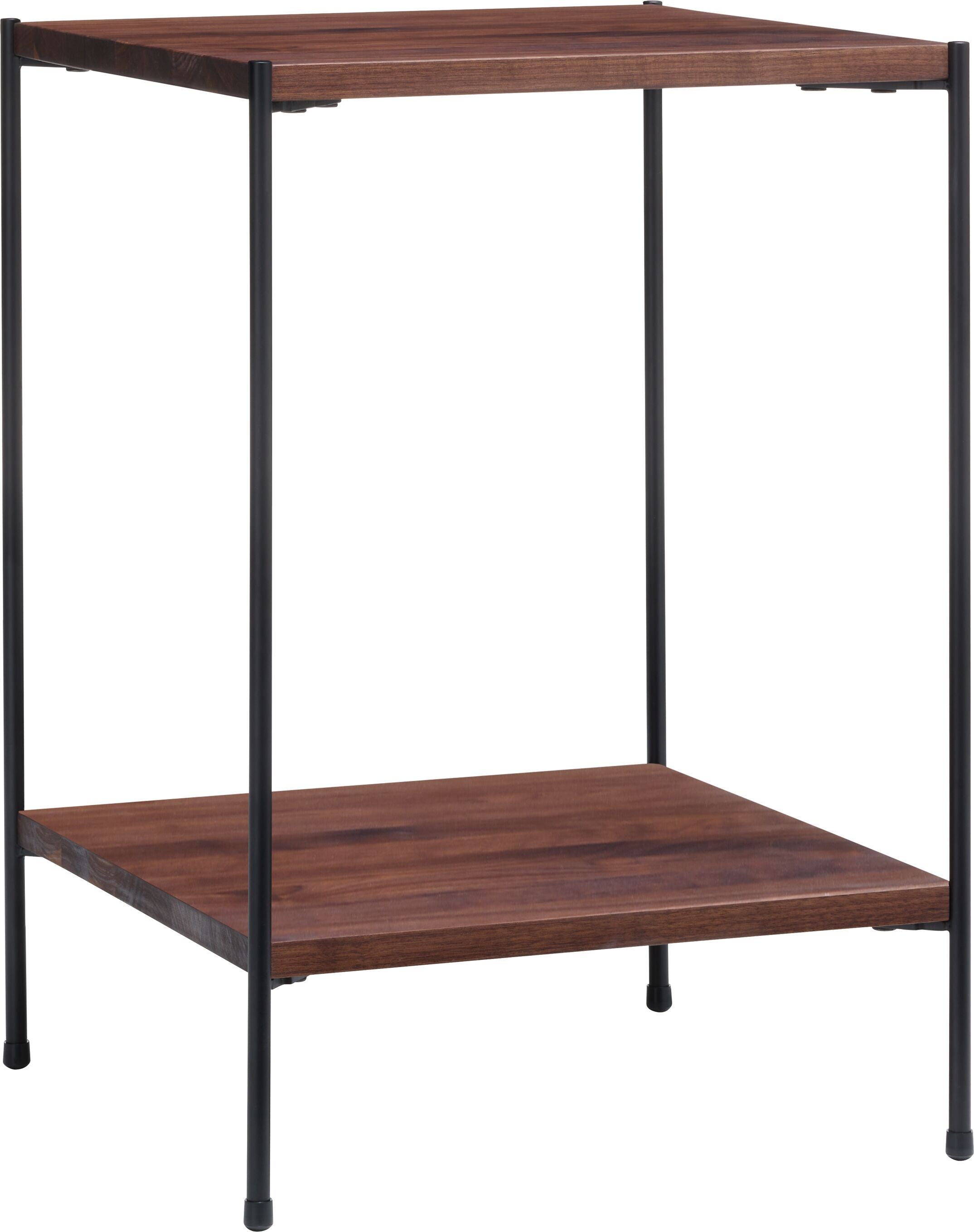 MALA Nachttisch - Nussbaum / B: 40.0 cm x T: 40.0 cm x H: 59.0 cm
