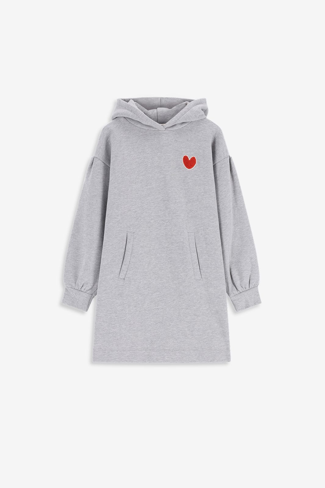 Grijze sweatjurk met artwork