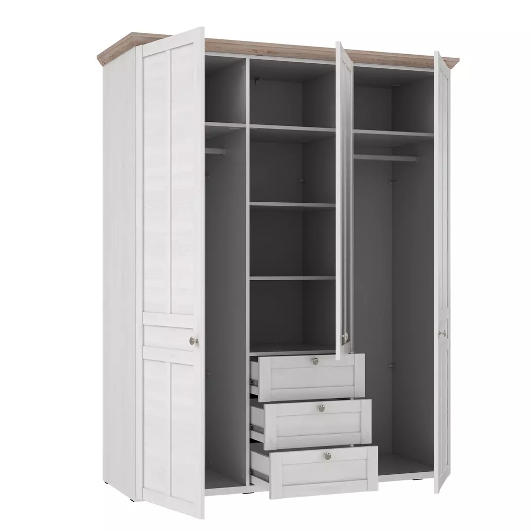 Kleiderschrank Iloppa SZ 155 x 193 cm