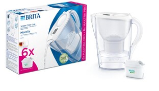 Brita Marella Waterfilterkan Wit   6 Maxtra Filterpatronen 2,4LT