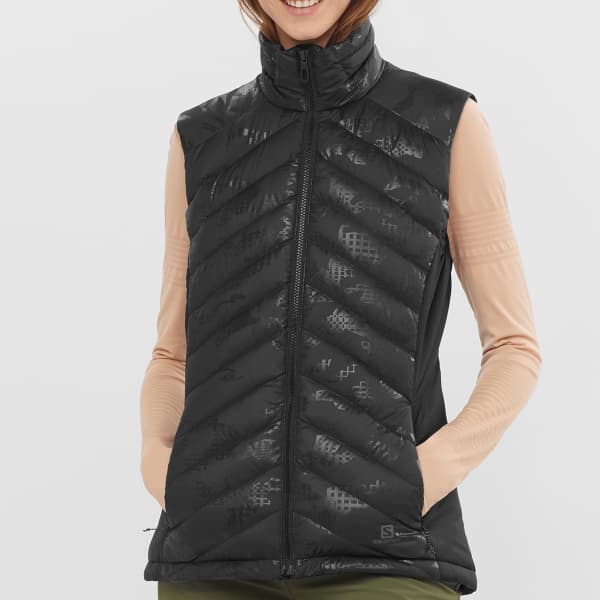 Doudoune ski SALOMON TRANSITION DOWN VEST W BLACK HEARTHER