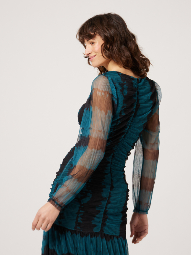 Robe maille tie and dye