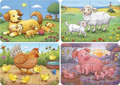Ravensburger My First Puzzles Puslespill Bondegårdsdyr 4-in-1