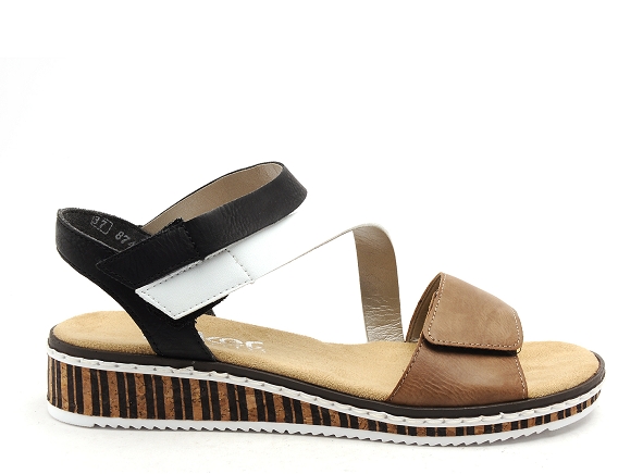 Rieker nu pieds plats femme v3670 marron