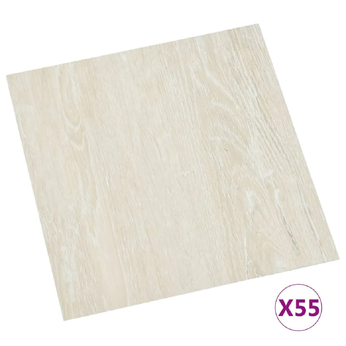 vidaXL Dalles Autoadhésives 55 pcs - Crème
