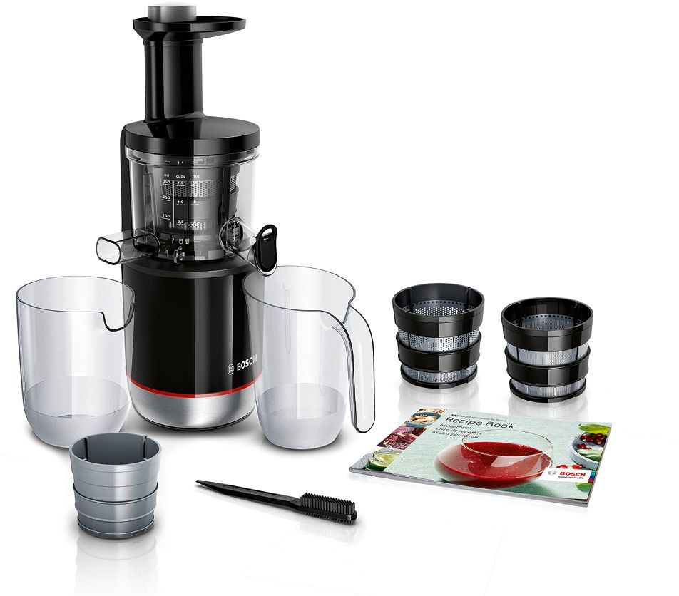 Extrator de suco lento VitaExtract 150W, preto, aço inoxidável MESM731M