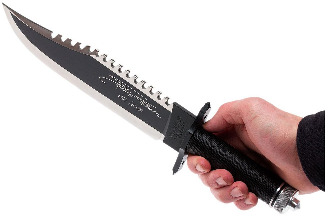 RAMBO knife First Blood Part II Signature Edition met survival kit, 9295