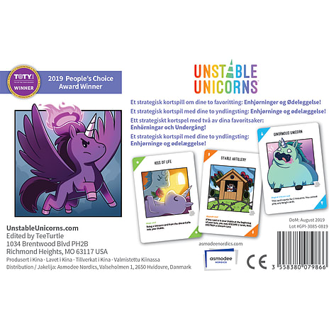 Unstable Unicorns Nordic kortspil