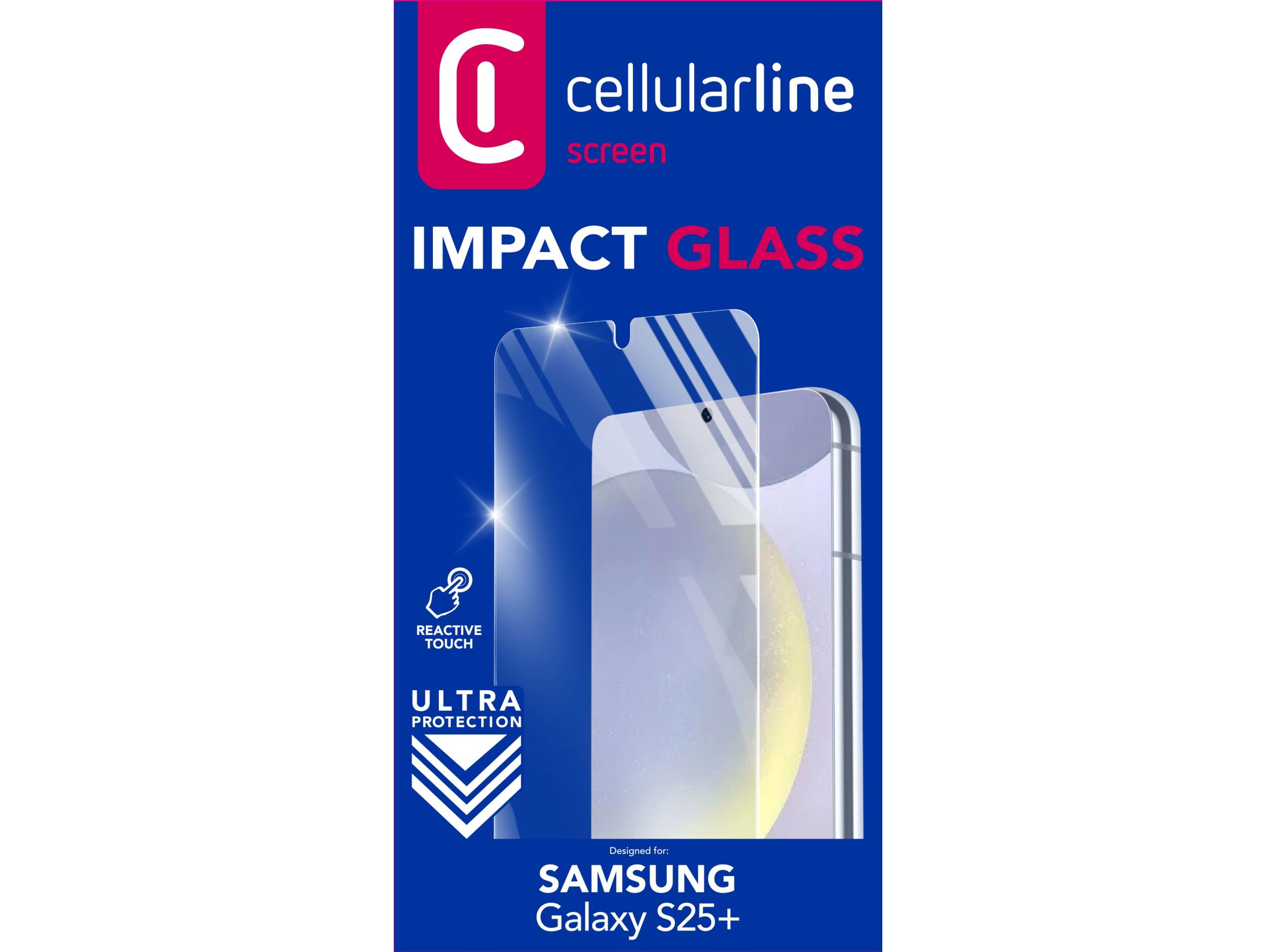 PROTECTOR ECRA VT CELLULARLINE SAMSUNG S25  IMPACT GLASS