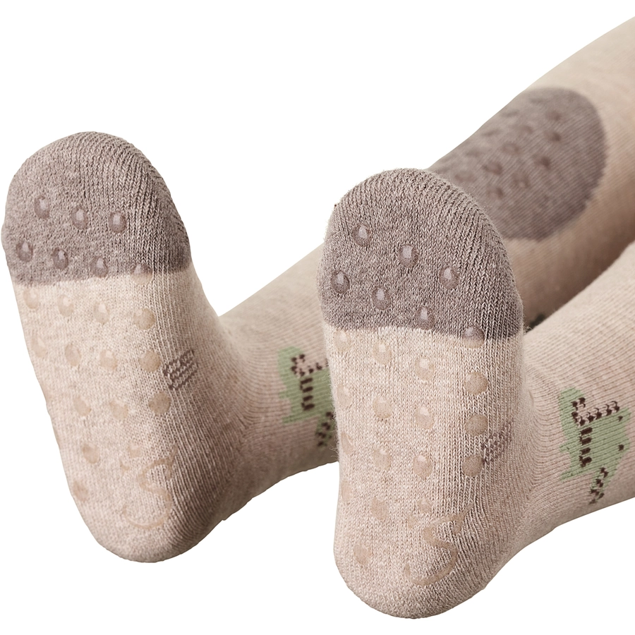 Sterntaler Krabbelstrumpfhose Krokodil beige melange