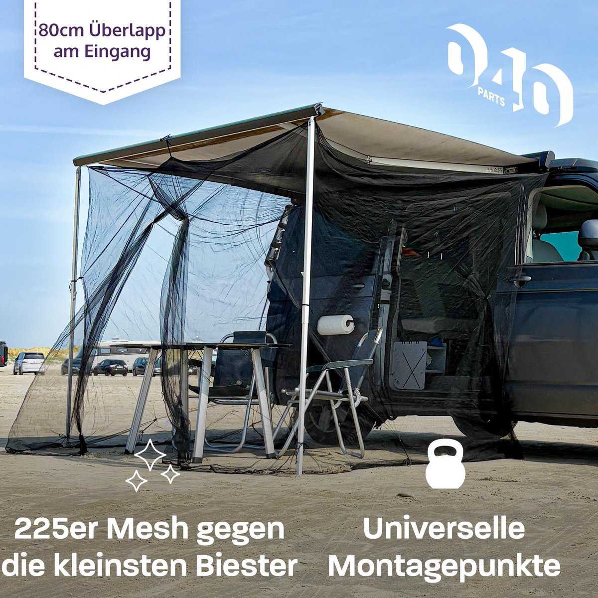 040 Parts luifel klamboe - VW T5 T6