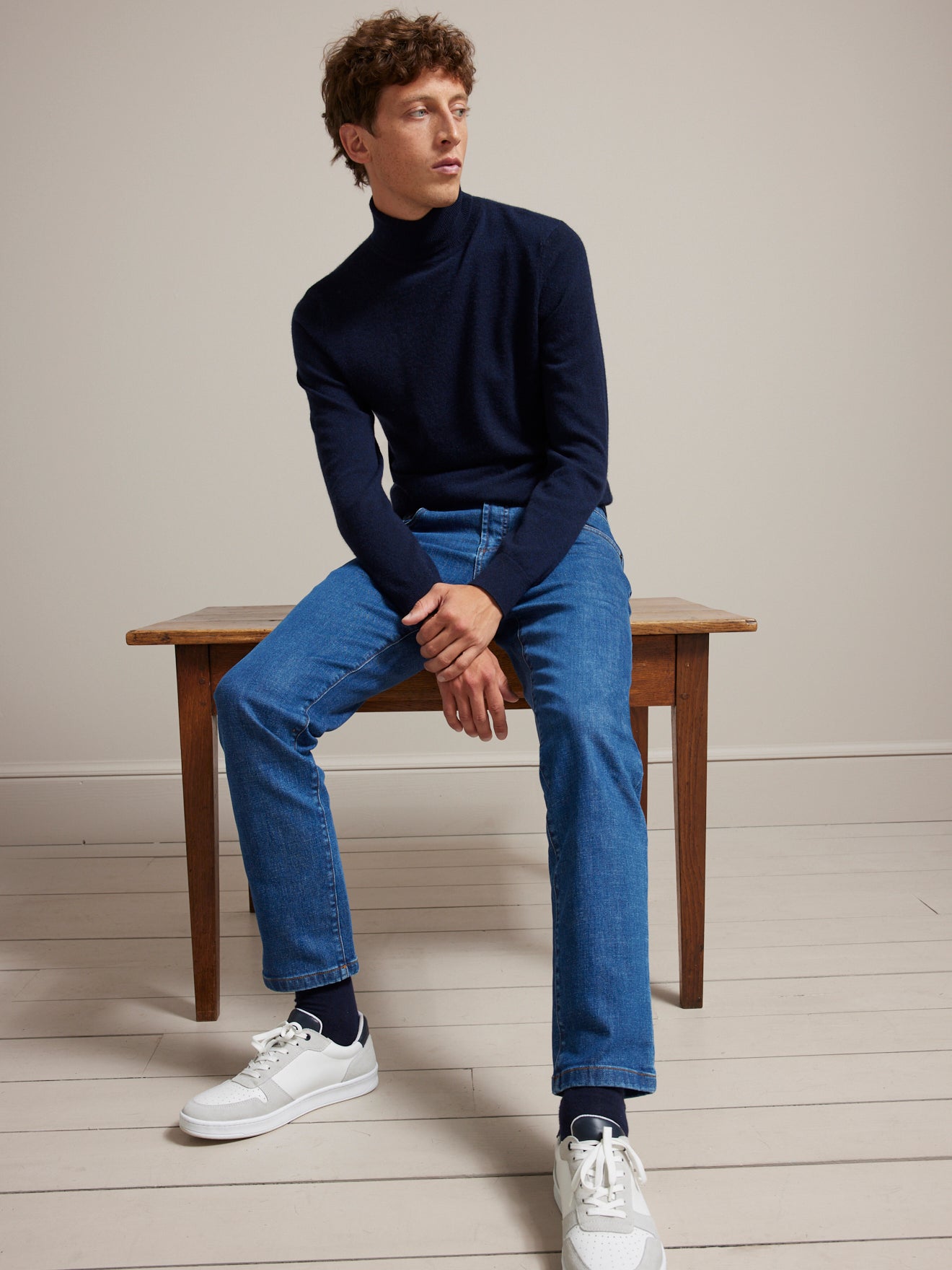 Jean regular homme - coton bio, délavage écoresponsable