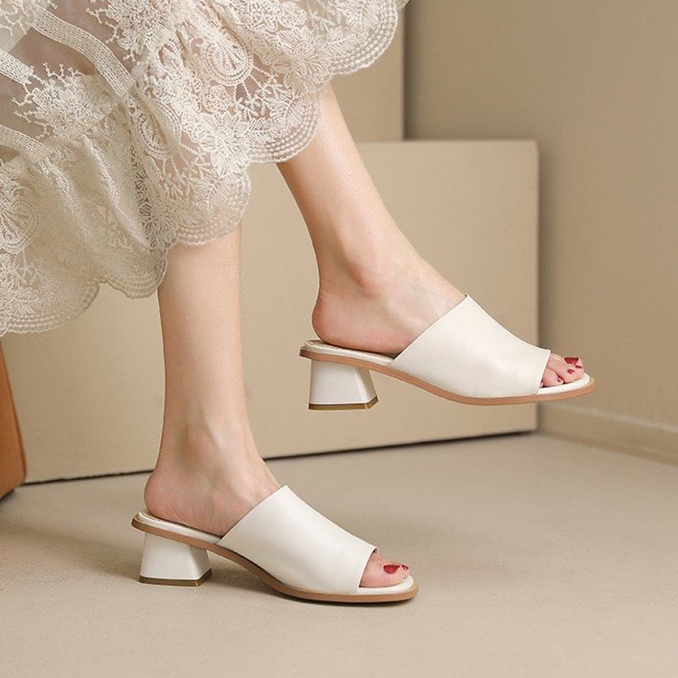 Asterisk - Sandalen met dikke hak
