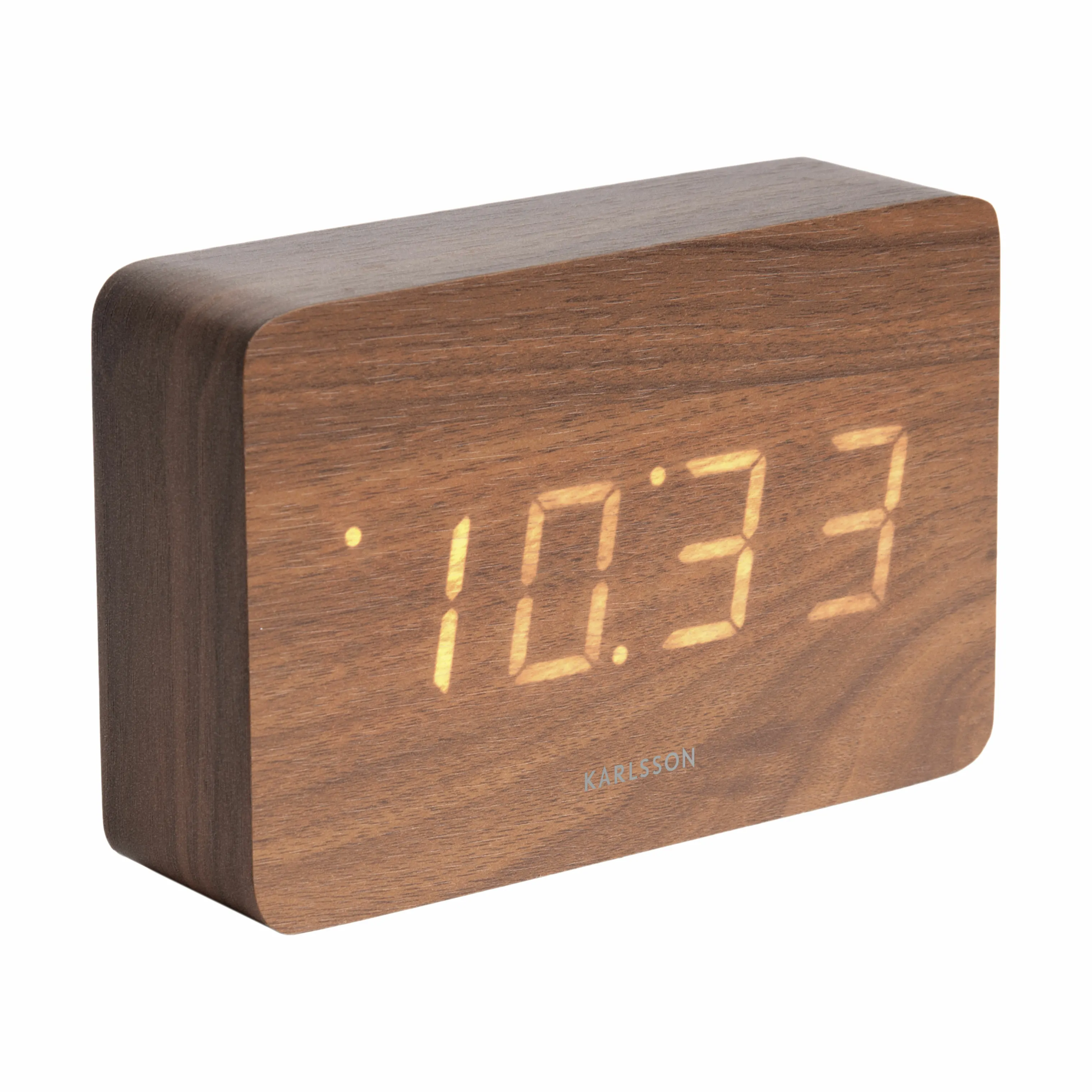 Karlsson Square Veneer Vækkeur