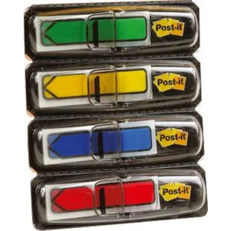 Post-it® Haftstreifen Index Pfeile, 11,9 x 43,2 mm, Grundfarben, 4 x 24 Streifen