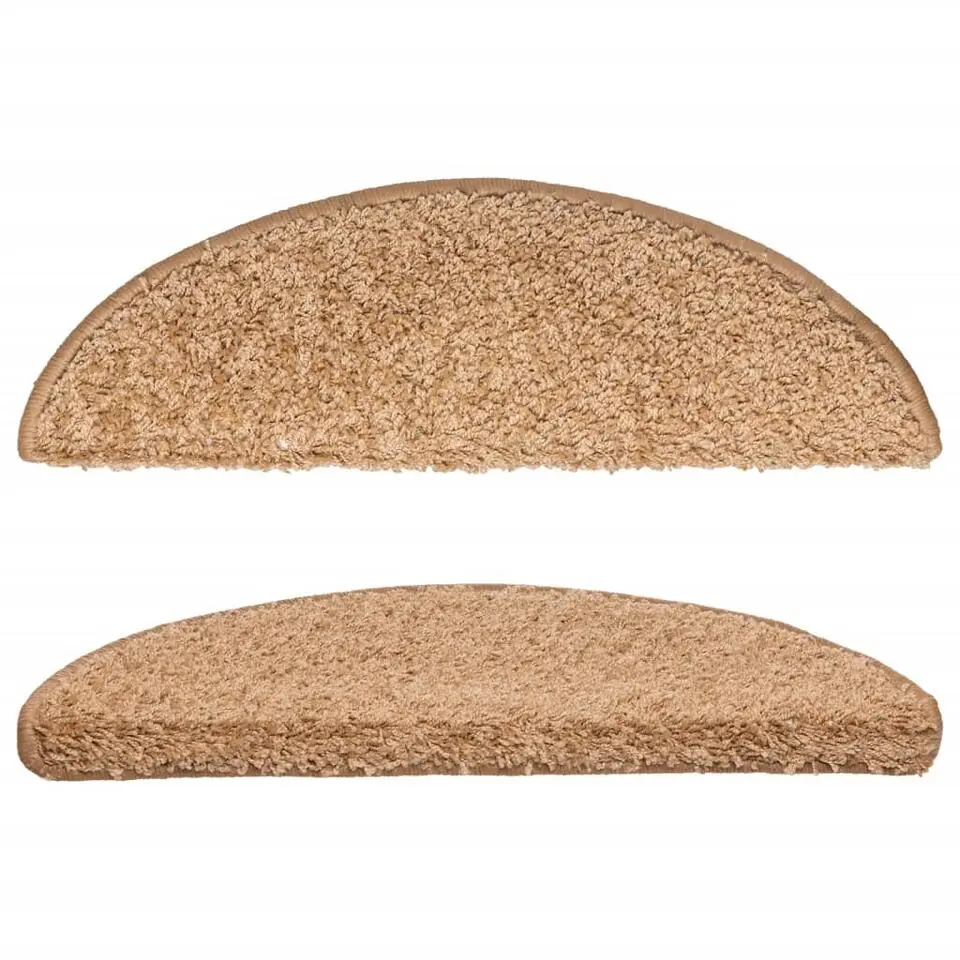 vidaXL - Tapijt Traptrede - Beige - Polypropyleen