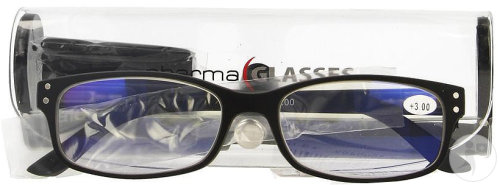 Pharmalens Visionblue PC01 Lunettes De Lecture Dioptrie +3.00 Noir 1 Paire
