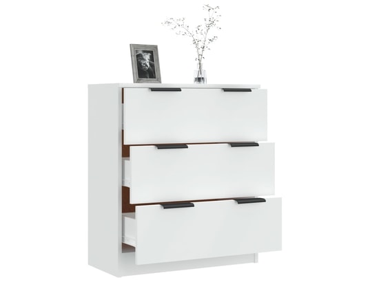 VIDAXL - Bahut blanc 60x30x70 cm bois d'ingénierie