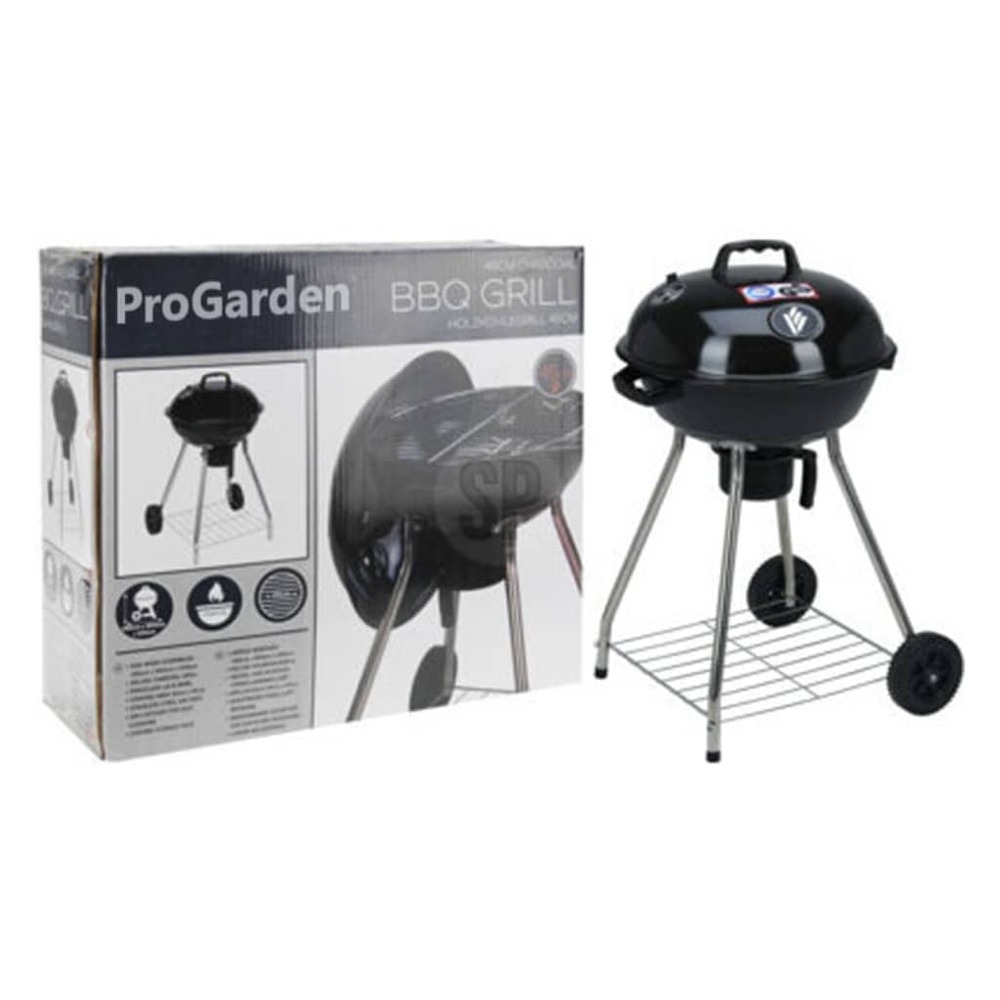 Barbecue sur roues noir