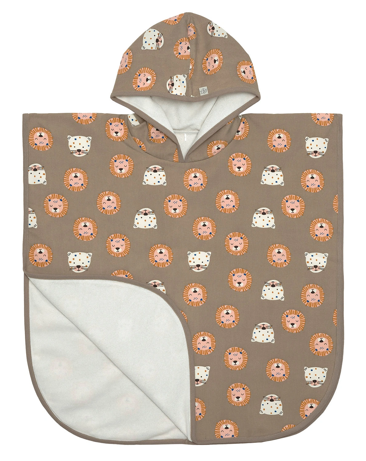 Badeponcho WILD CATS in choco