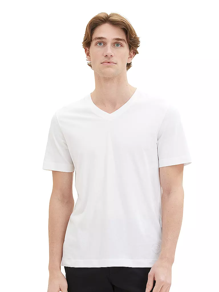 TOM TAILOR T-Shirt weiss
