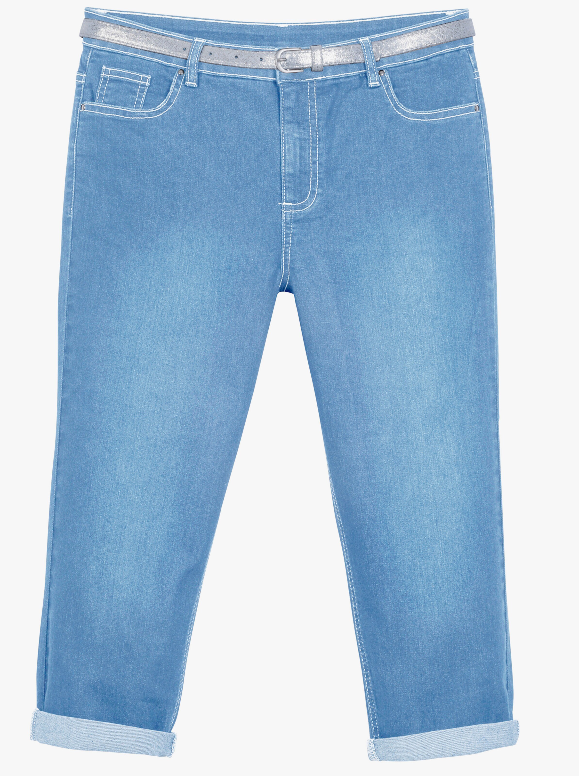 Caprihose inklusive Gürtel