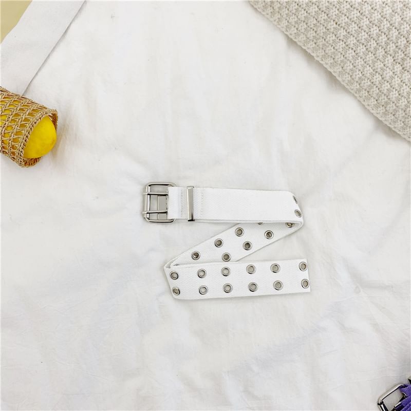 Carmola - Unisex canvas riem met dubbele ogen in 7 kleuren