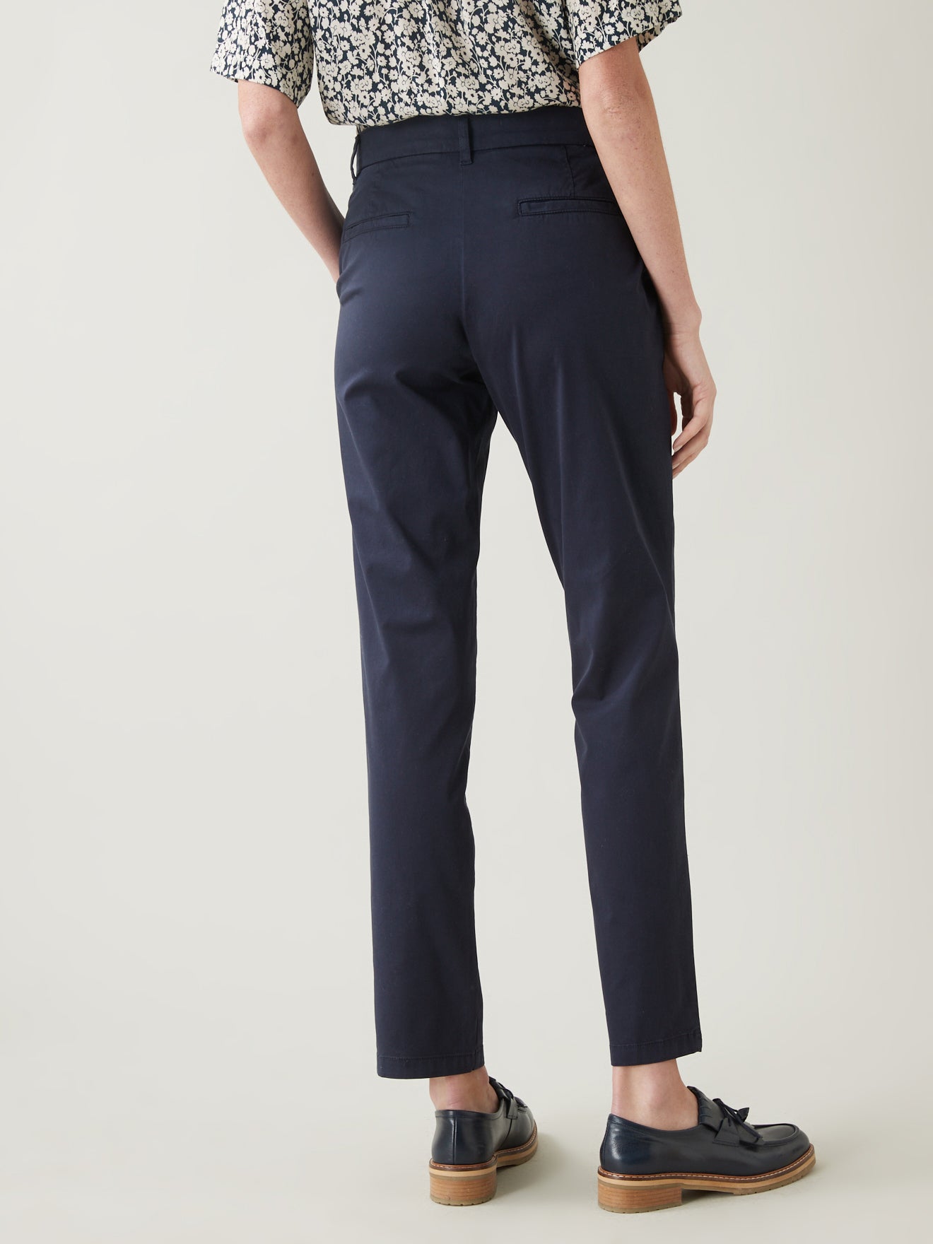 Chino coton stretch femme