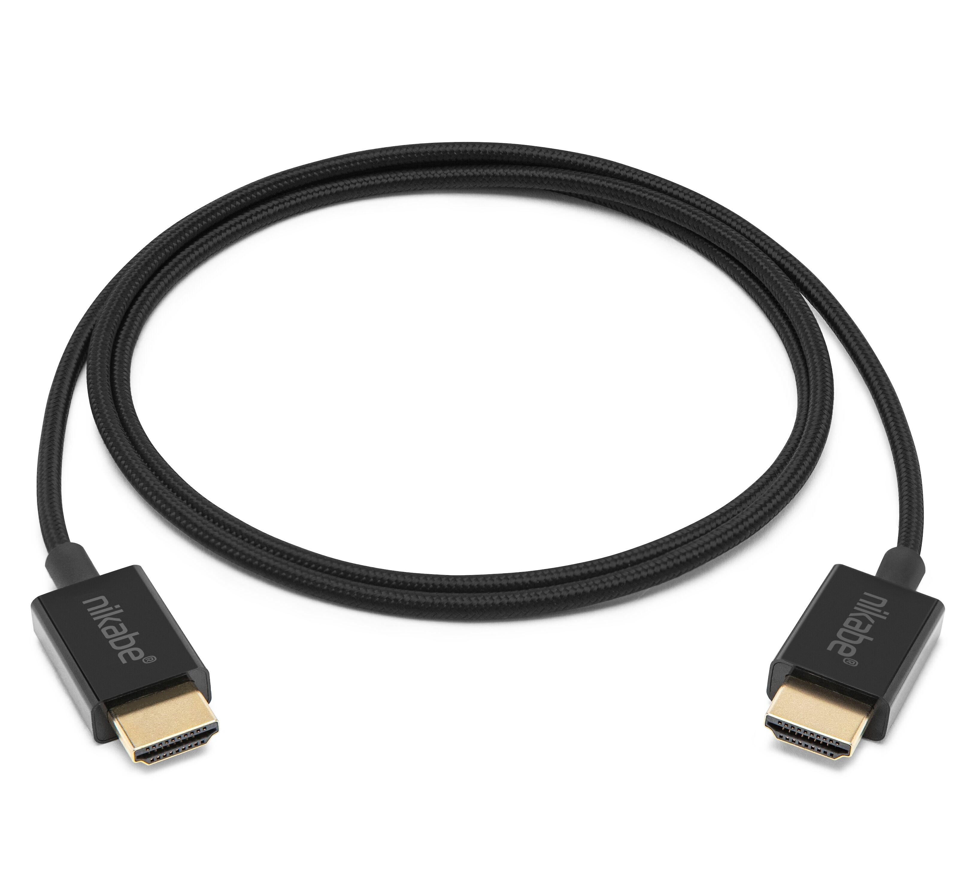 Nikabe Ultra Slim HDMI-kabel med 8K-støtte - Svart 1 m
