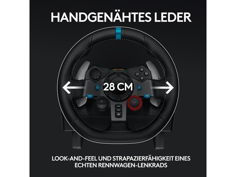 Logitech Lenkrad G29 Driving Force PS5 / PS4 / PS3 / PC Rennlenkrad und Pedale für PS5, PS4, PS3 und PC