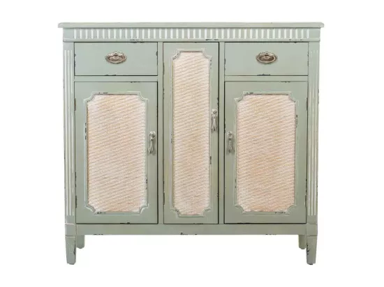 Console en bois vert 95x36x88h