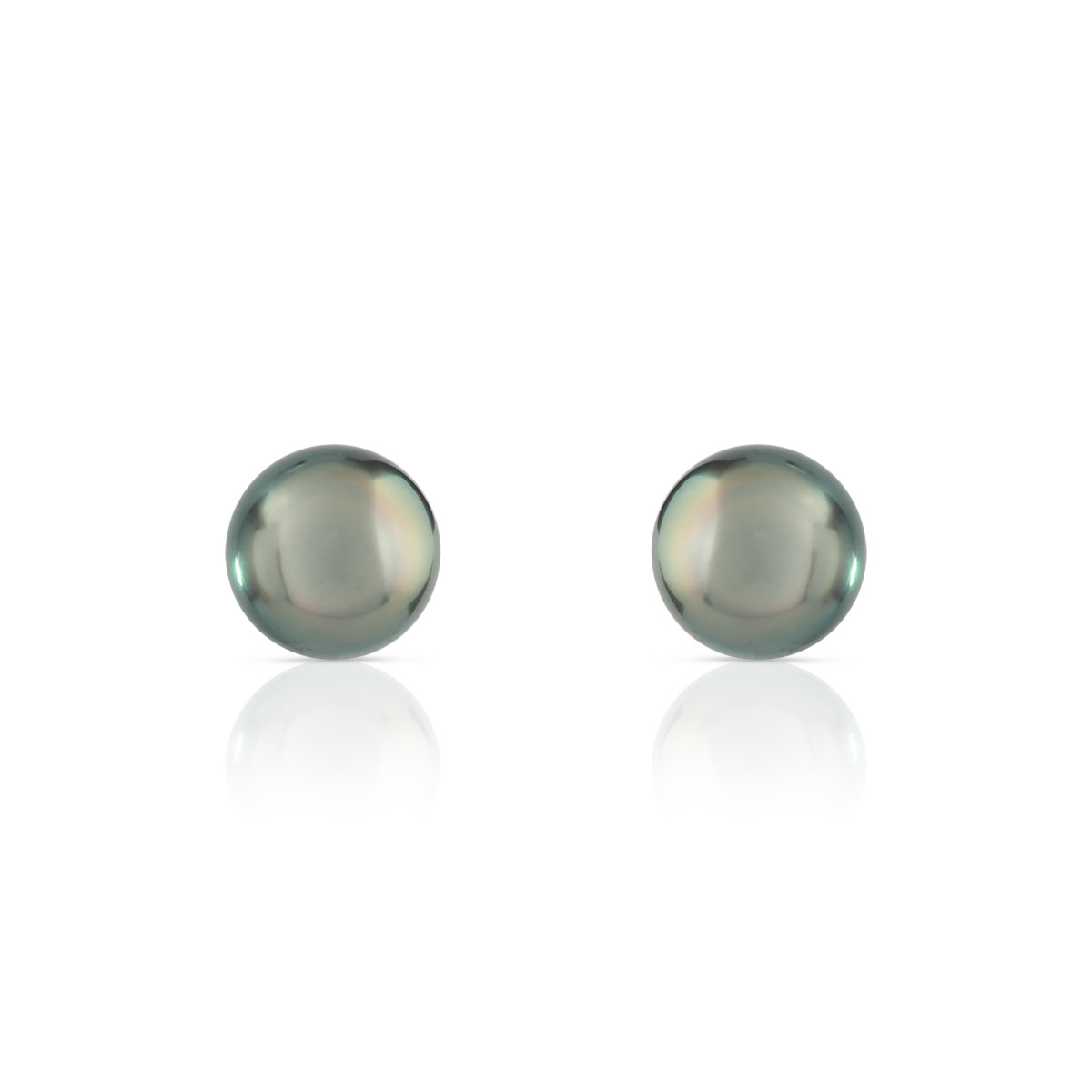 Boucles d'oreilles or 750 jaune perles de culture de Tahiti