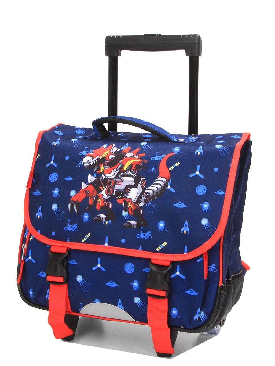 Cartable À roulettes Snowball Kid Robot Dino 38 cm