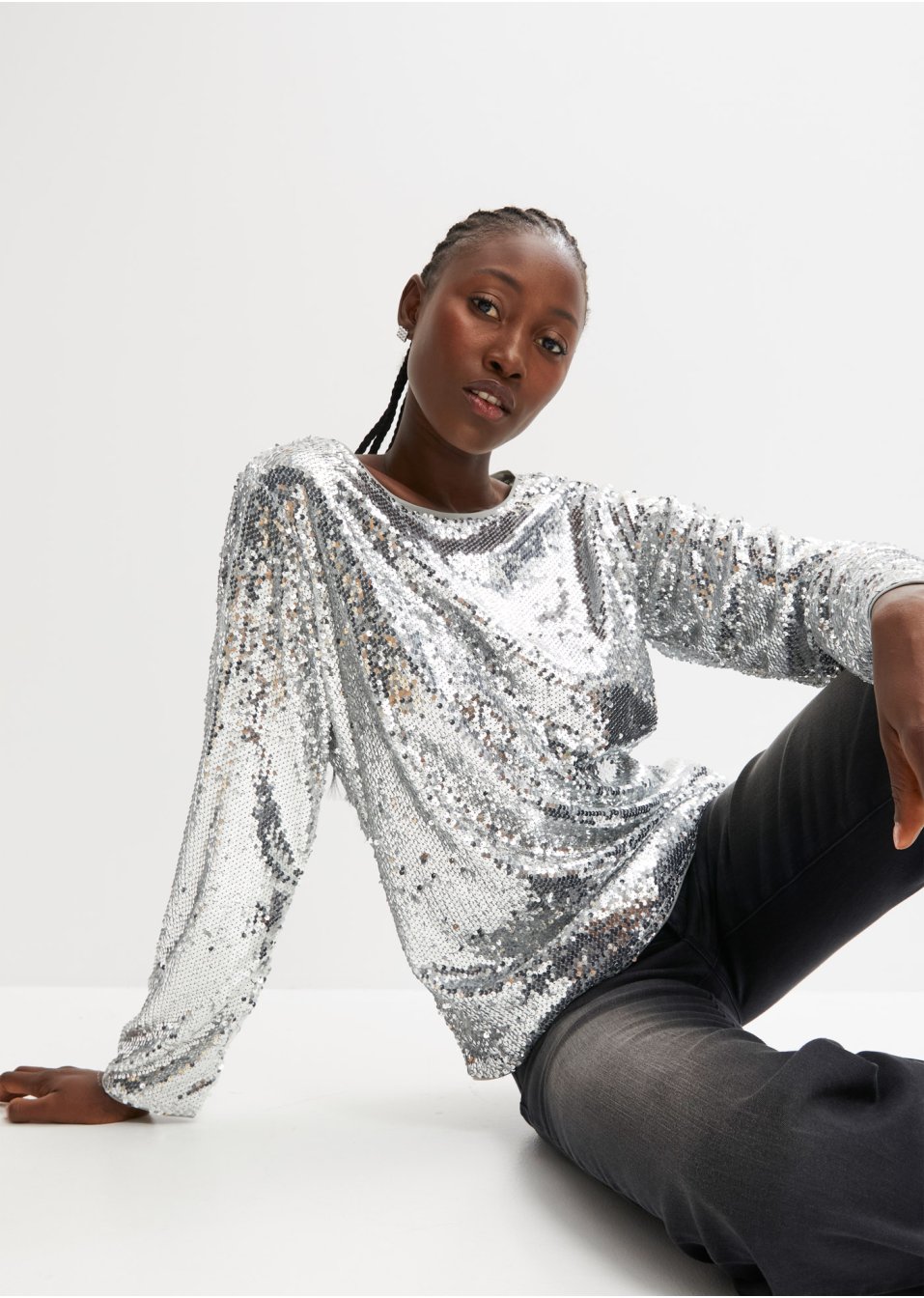 Blouse en paillettes