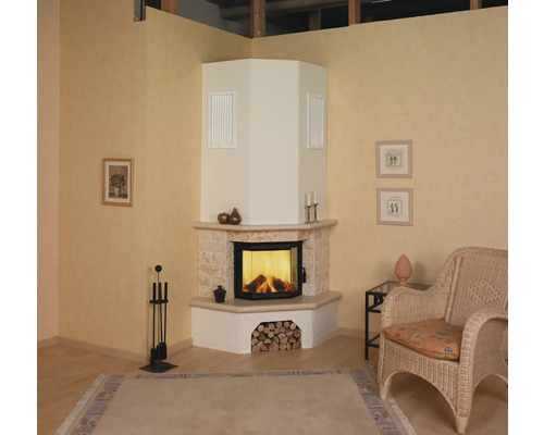 Hark Vermont 1 tegelkachel, marmer classico-beige, 8 kW