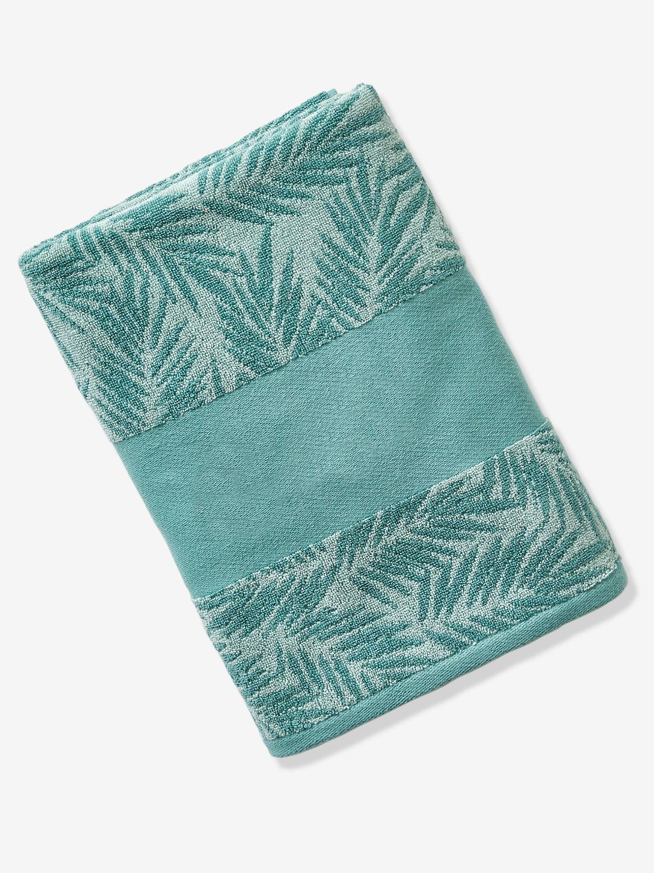 Toalha de banho estampada verde média personalizável