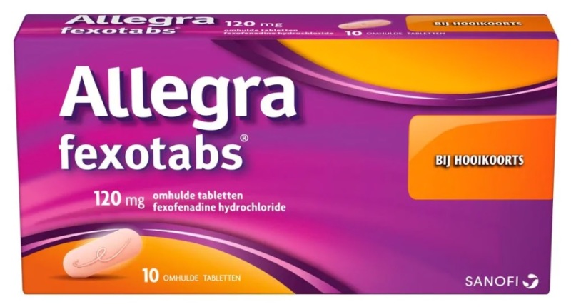 allegra Fexotabs 120mghooikoortstabletten 10 stuks