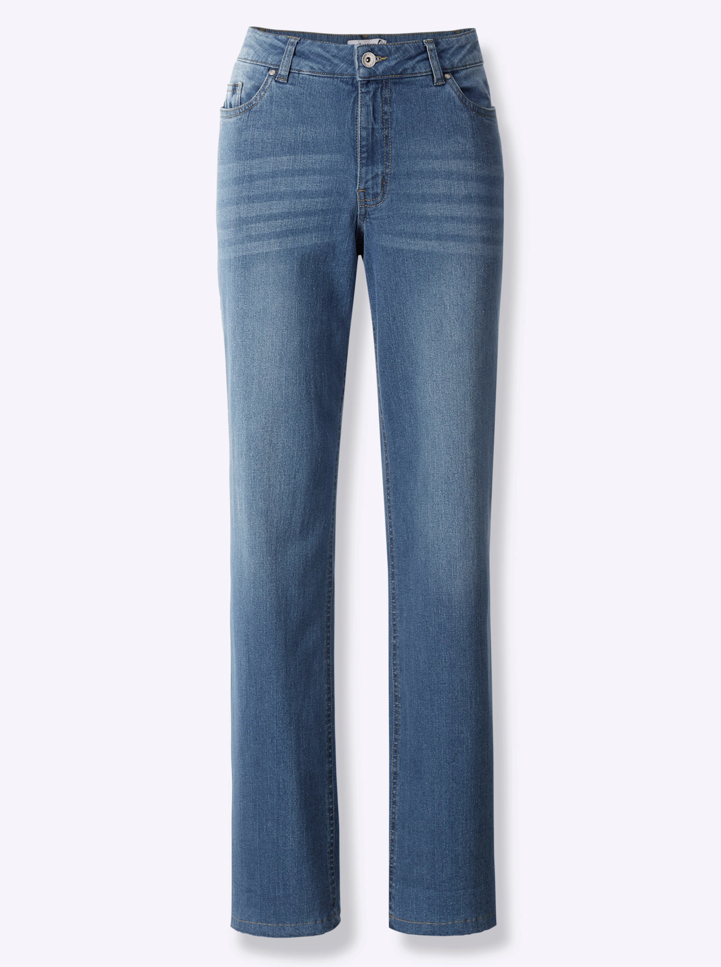Jeans in blue-bleached