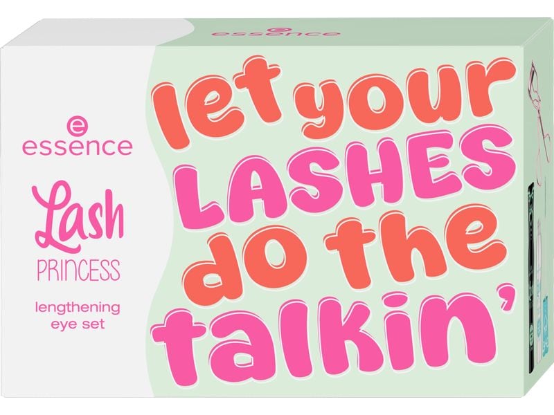 essence Lash Princess lengthening eye set Schwarz Wimpern-Set für atemberaubende Looks