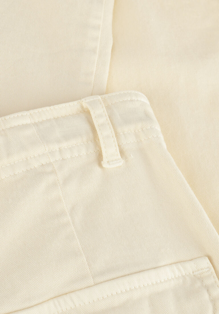 NOBELL ecru nobell cargobroeken susy garment dyed stretch twill cargo pants