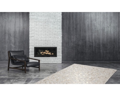 Leren tapijt Rocket 110 ivoor goud 120x170 cm (echt leer)