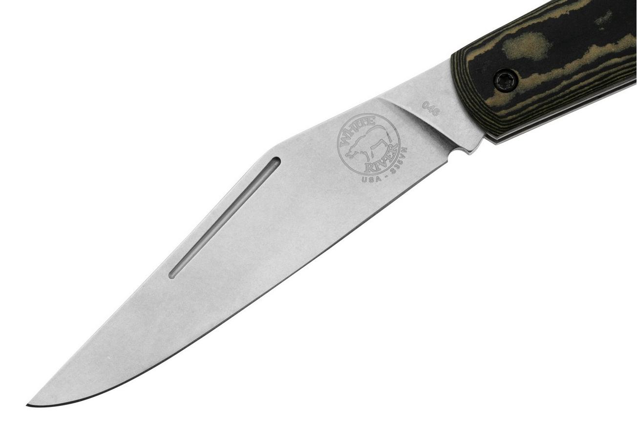 White River Knives Trailhead Trapper THT-RMB S35VN, Maple and Black Richlite, zakmes