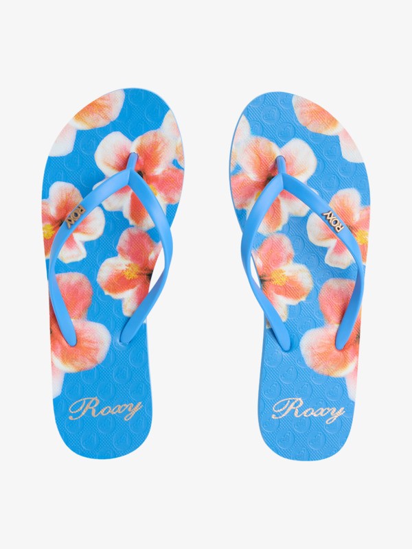 New Viva Printed Tongs Bleu Femme
