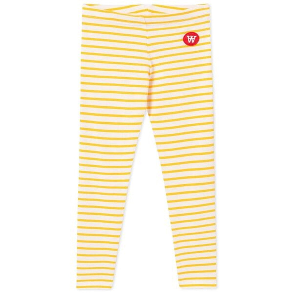 Køb Wood Wood Ira Kids Leggings Off White/Yellow Stripes